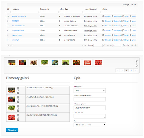 Manage galleries title=