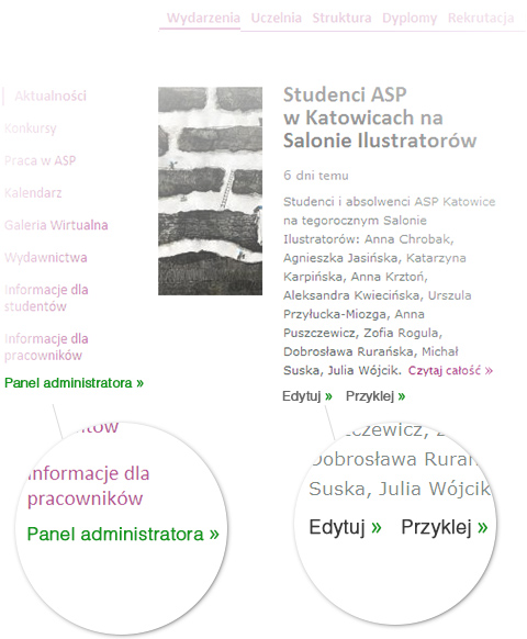 Narzędzia dla administratora title=