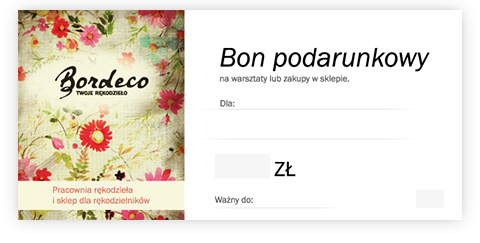 Projekt bonu podarunkowego title=